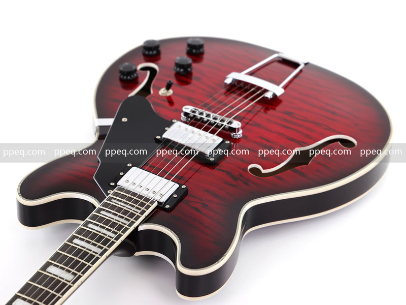 6-String ES-Style Semi-Hollow Body Electric Guitar (YMZ-033)