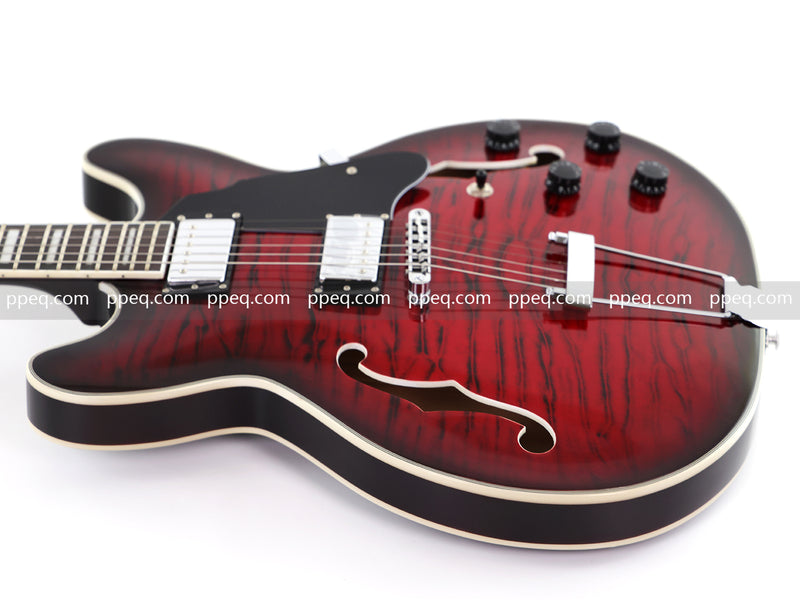 6-String ES-Style Semi-Hollow Body Electric Guitar (YMZ-033)