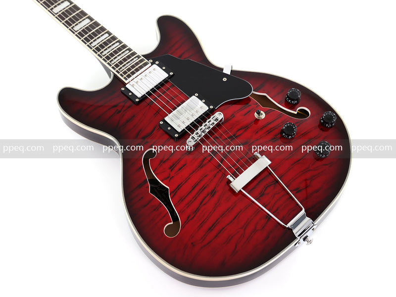 6-String ES-Style Semi-Hollow Body Electric Guitar (YMZ-033)
