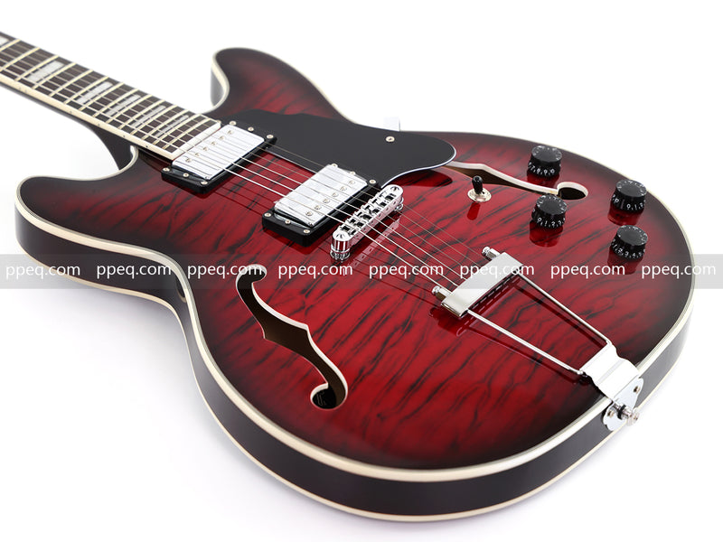 6-String ES-Style Semi-Hollow Body Electric Guitar (YMZ-033)