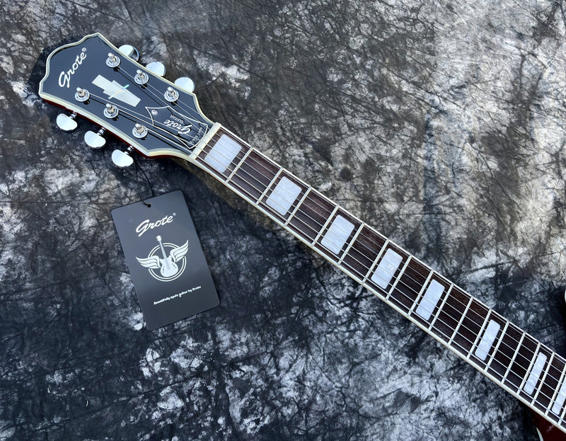 6-String ES-Style Semi-Hollow Body Electric Guitar (YMZ-072)