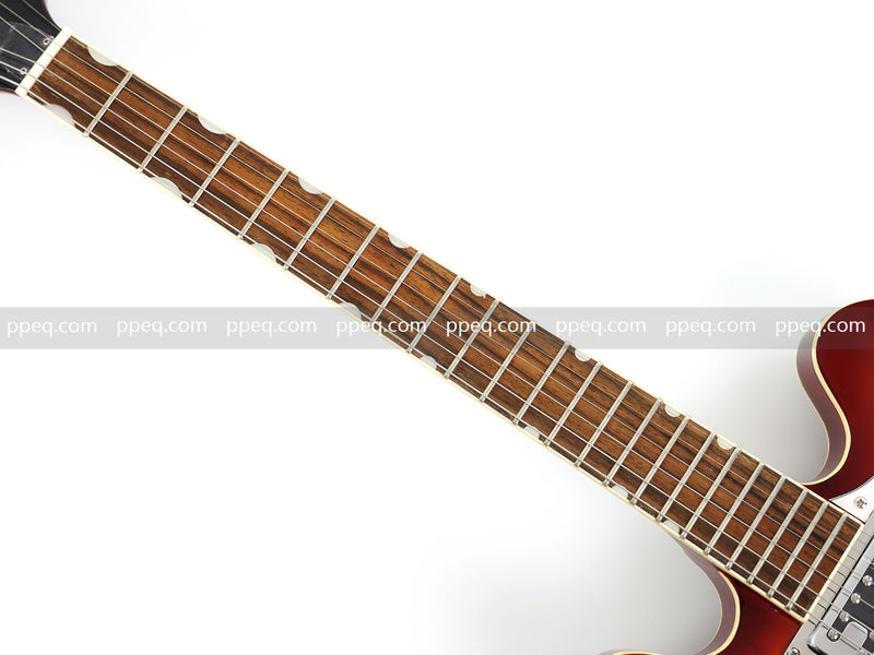 6-String ES-Style Semi-Hollow Body Electric Guitar with Sunburst Gloss Finish (HY-2502)