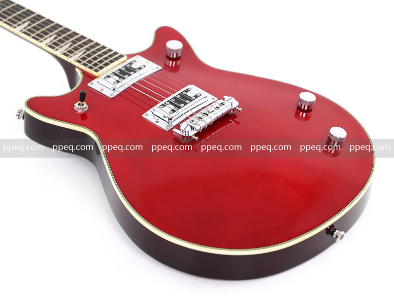 6-String Electric Guitar with Candy Apple Red Gloss Finish (HY-2505)