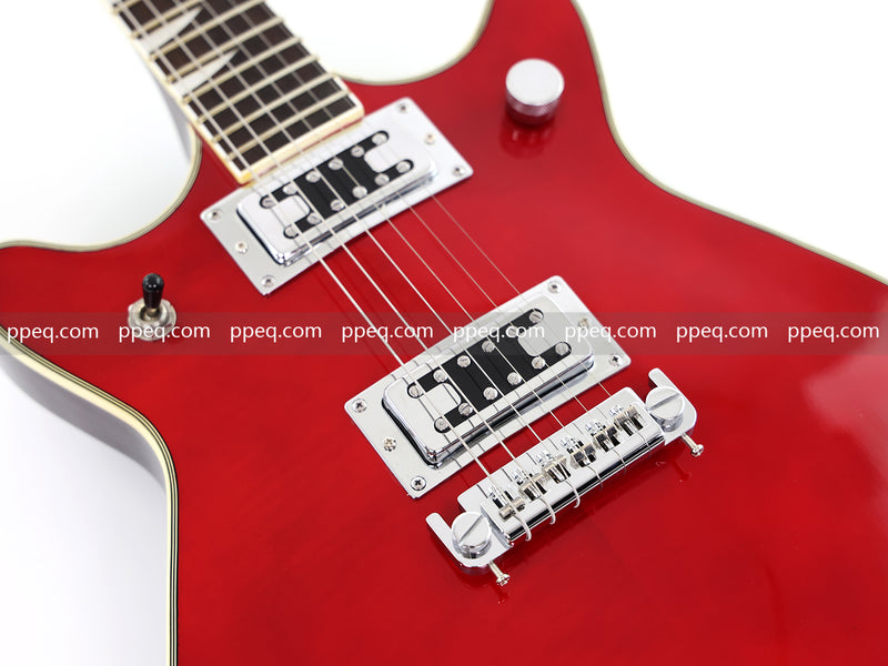 6-String Electric Guitar with Candy Apple Red Gloss Finish (HY-2505)