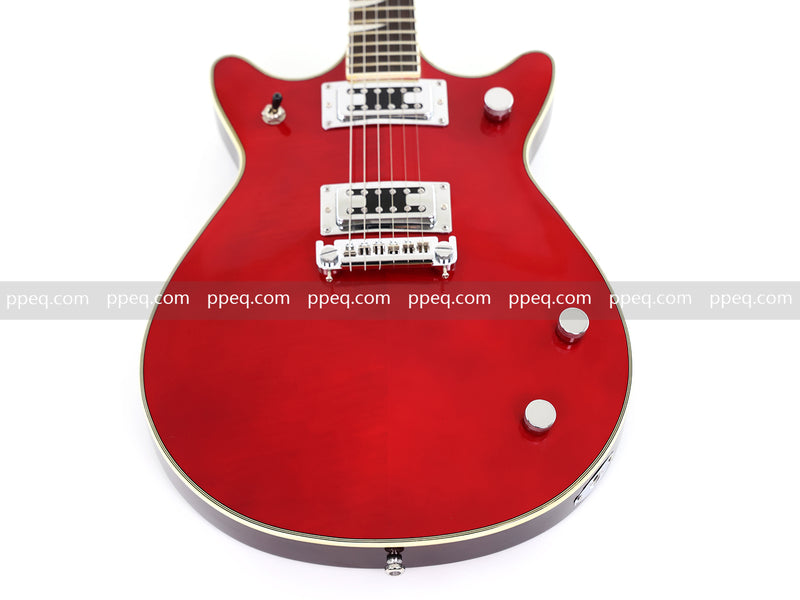6-String Electric Guitar with Candy Apple Red Gloss Finish (HY-2505)
