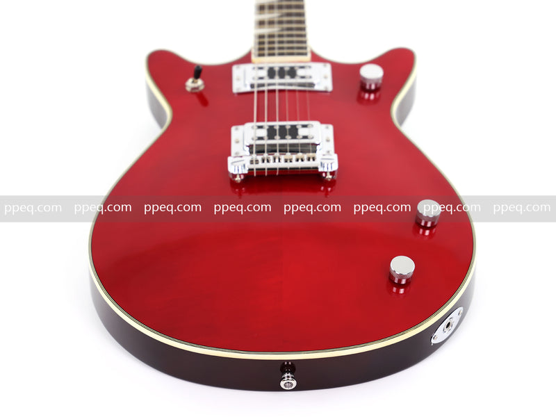6-String Electric Guitar with Candy Apple Red Gloss Finish (HY-2505)