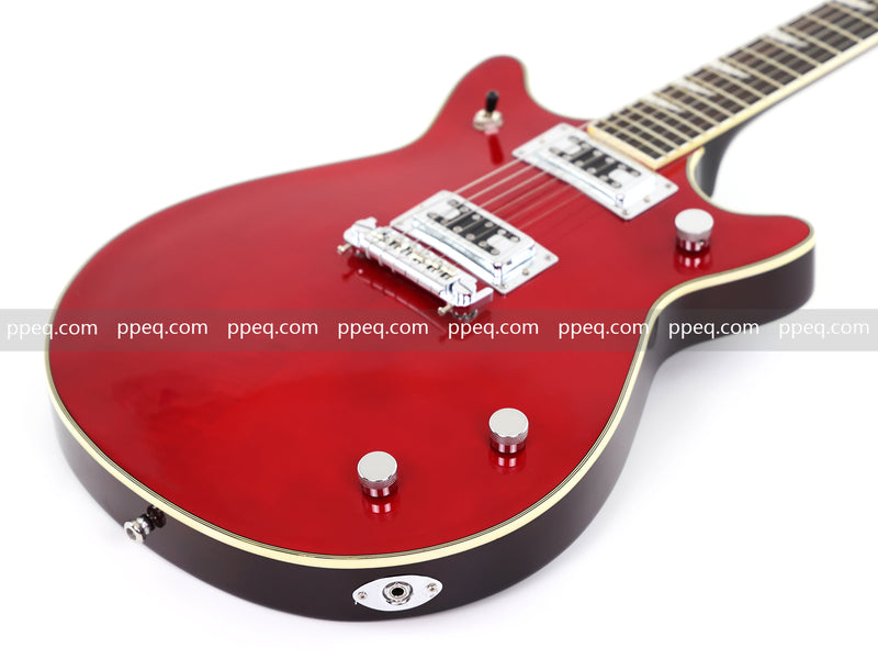 6-String Electric Guitar with Candy Apple Red Gloss Finish (HY-2505)