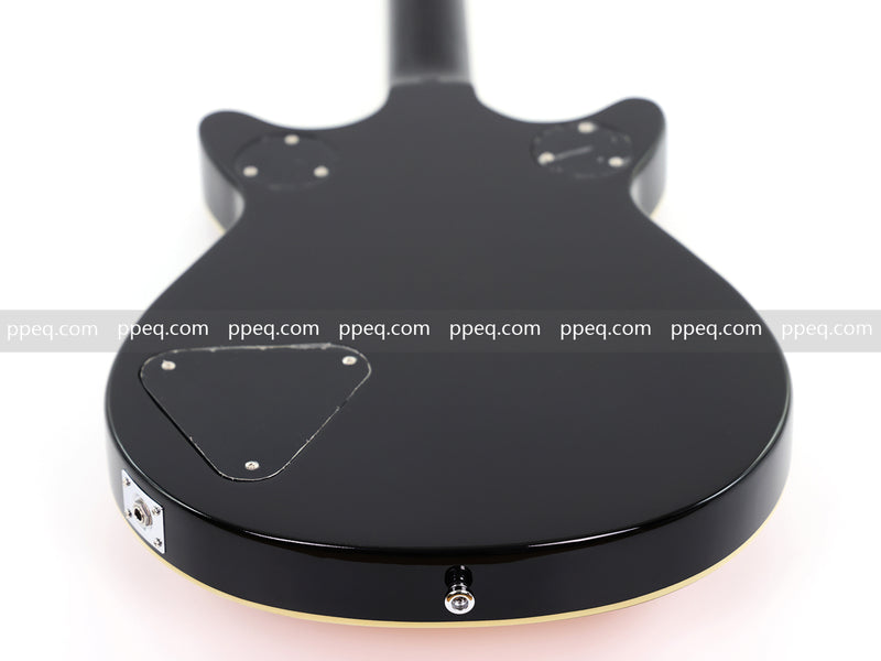 6-String Gloss Finish Electric Guitar with Flamed Maple Veneer Top (HY-2504)