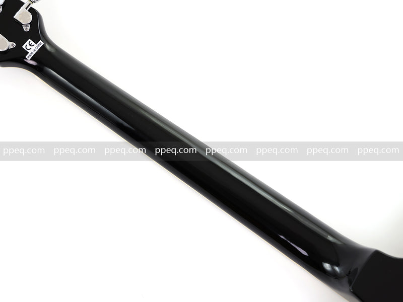 6-String Gloss Finish Electric Guitar with Flamed Maple Veneer Top (HY-2504)