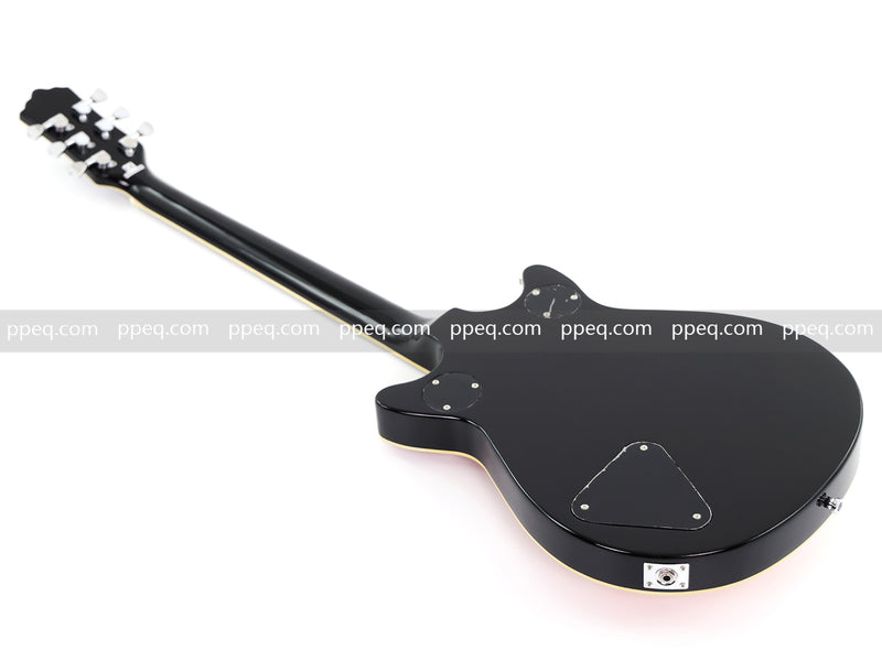 6-String Gloss Finish Electric Guitar with Flamed Maple Veneer Top (HY-2504)