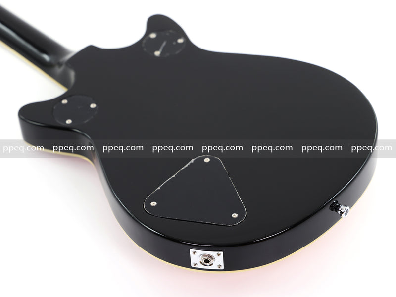 6-String Gloss Finish Electric Guitar with Flamed Maple Veneer Top (HY-2504)