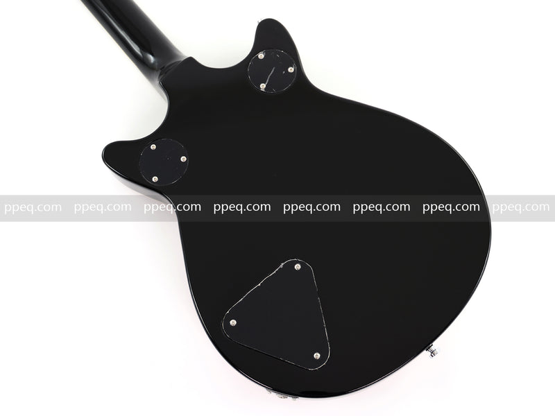 6-String Gloss Finish Electric Guitar with Flamed Maple Veneer Top (HY-2504)