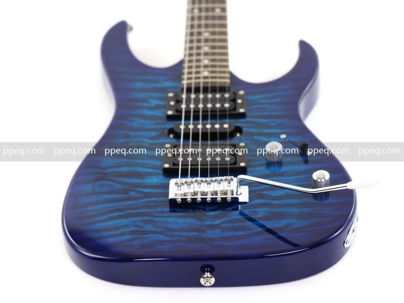 6-String Glossy Finish Electric Guitar with Single-Direction Tremolo (YMZ-267)