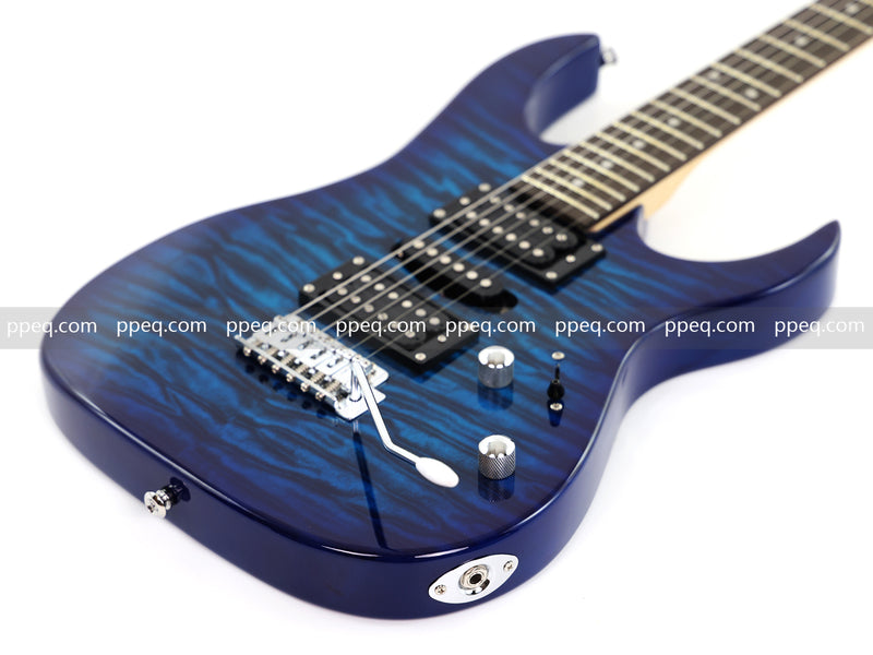 6-String Glossy Finish Electric Guitar with Single-Direction Tremolo (YMZ-267)