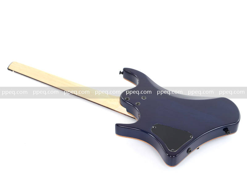 6-String Headless Electric Guitar with Burl Maple Veneer Top (YY-640)