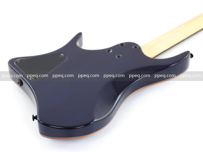 6-String Headless Electric Guitar with Burl Maple Veneer Top (YY-640)