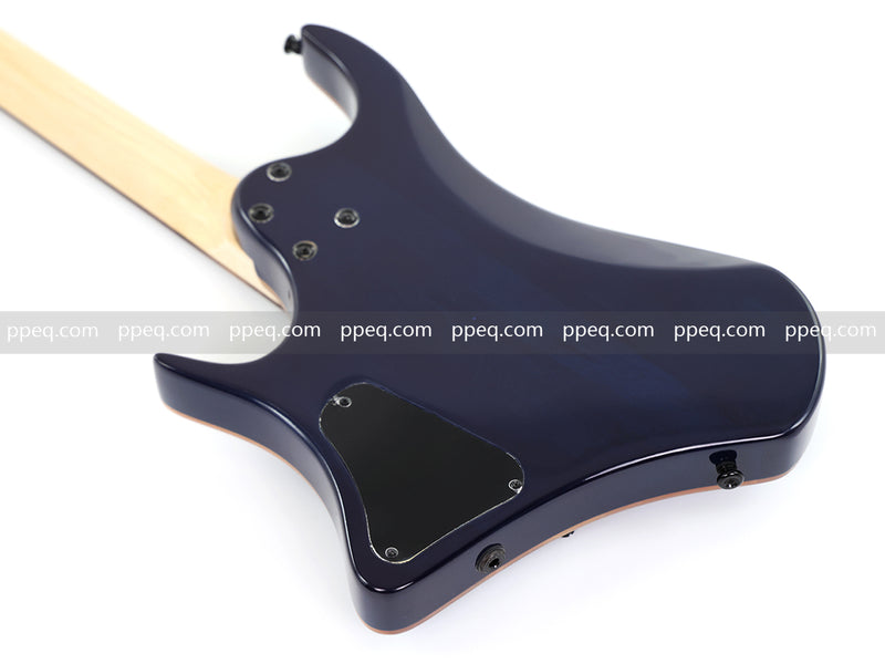 6-String Headless Electric Guitar with Burl Maple Veneer Top (YY-640)