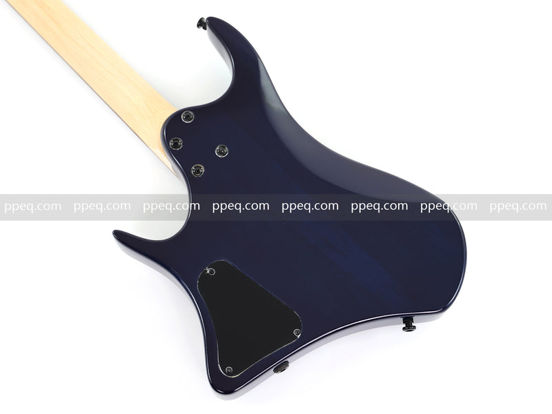 6-String Headless Electric Guitar with Burl Maple Veneer Top (YY-640)