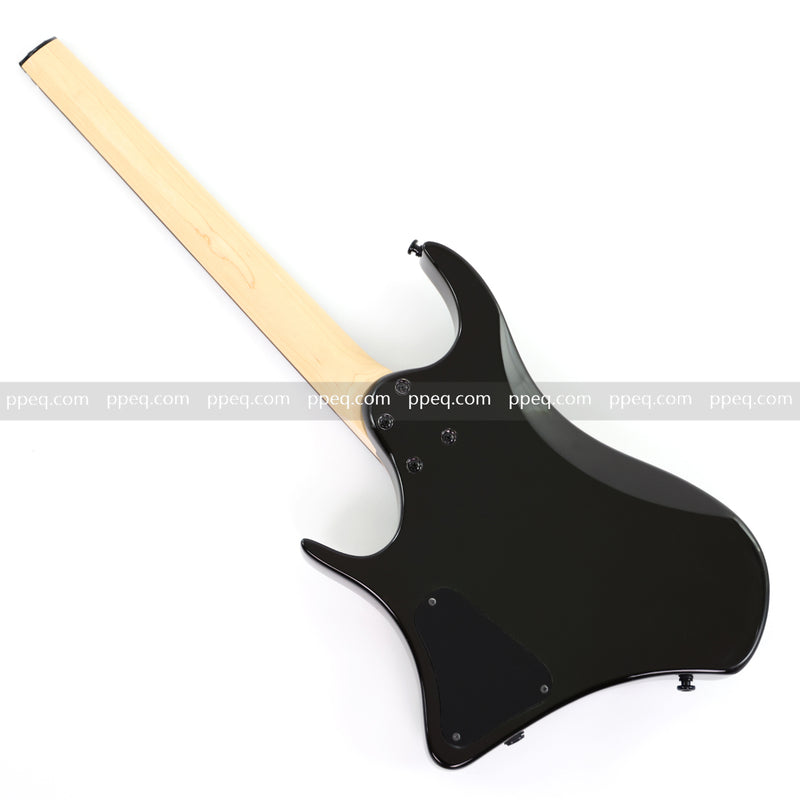 6-String Headless Electric Guitar with Burl Maple Veneer Top (YY-641)