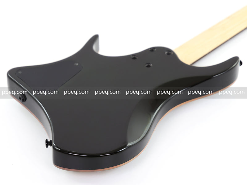 6-String Headless Electric Guitar with Burl Maple Veneer Top (YY-641)