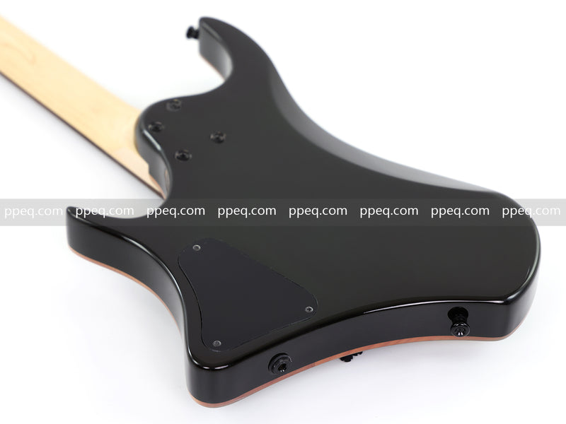 6-String Headless Electric Guitar with Burl Maple Veneer Top (YY-641)