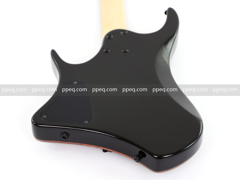 6-String Headless Electric Guitar with Burl Maple Veneer Top (YY-641)