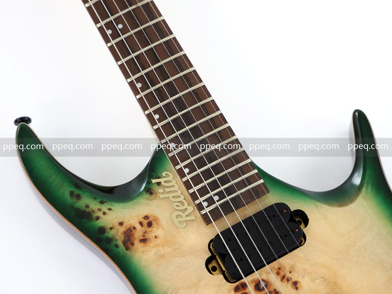 6-String Headless Electric Guitar with Burl Maple Veneer Top (YY-641)