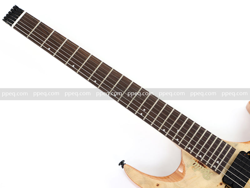 6-String Headless Electric Guitar with Burl Maple Veneer Top (YY-642)