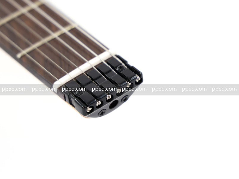 6-String Headless Electric Guitar with Burl Maple Veneer Top (YY-642)