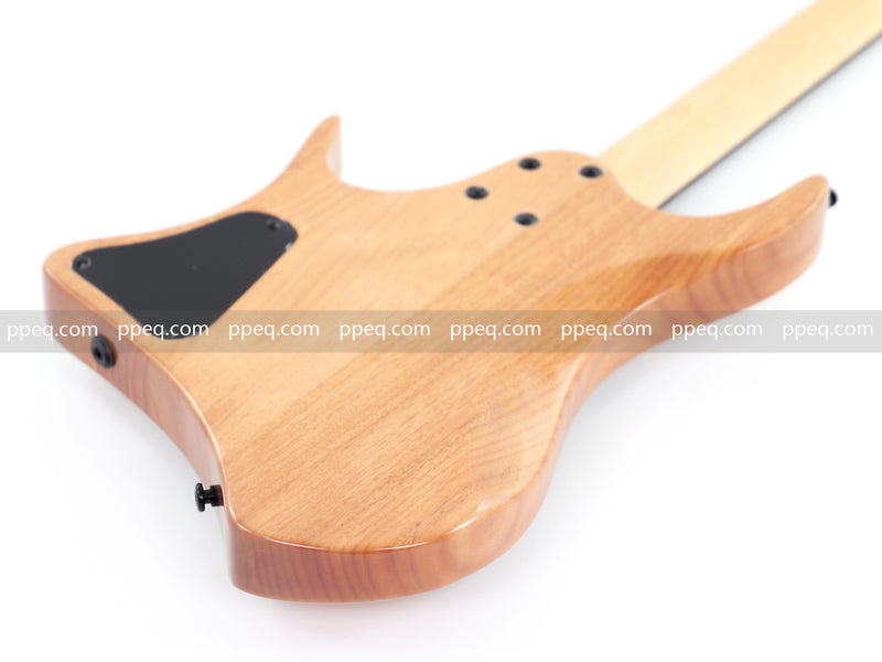 6-String Headless Electric Guitar with Burl Maple Veneer Top (YY-642)