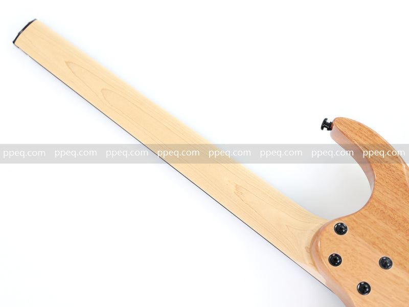 6-String Headless Electric Guitar with Burl Maple Veneer Top (YY-642)