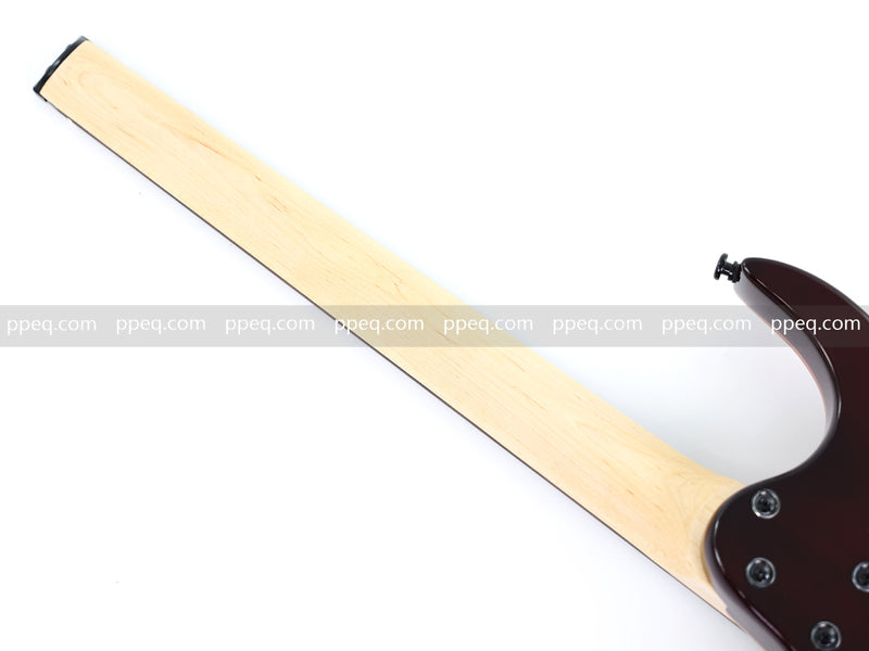 6-String Headless Electric Guitar with Burl Maple Veneer Top (YY-643)