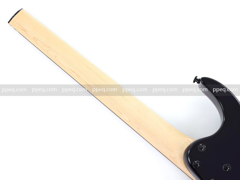 6-String Headless Electric Guitar with Burl Maple Veneer Top (YY-644)