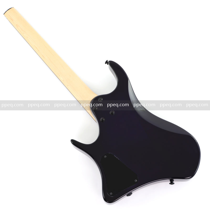 6-String Headless Electric Guitar with Burl Maple Veneer Top (YY-644)