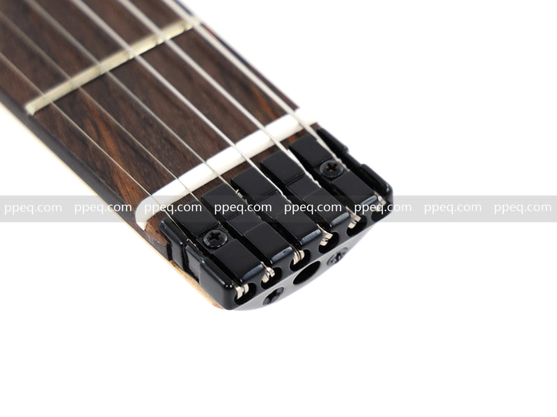 6-String Headless Electric Guitar with Burl Maple Veneer Top (YY-644)