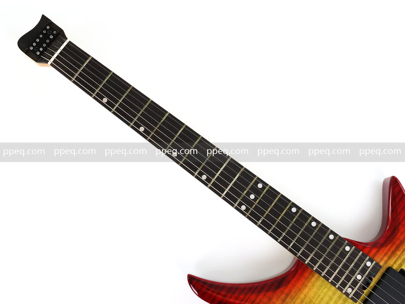 6-String Headless Electric Guitar with Gloss Sunburst Finish (PJX-520X)