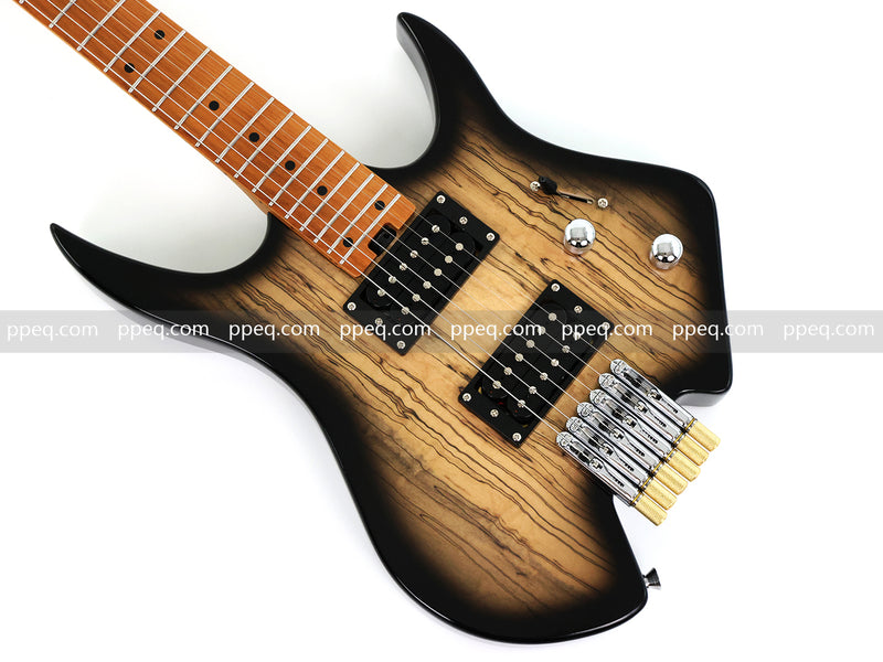 6-String Headless Electric Guitar with Roasted Maple Neck (HYH-001)