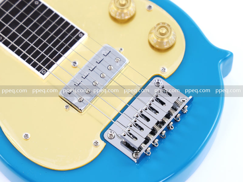 6-String Lap Steel Guitar with Gloss Bright Turquoise Finish (HY-2530)