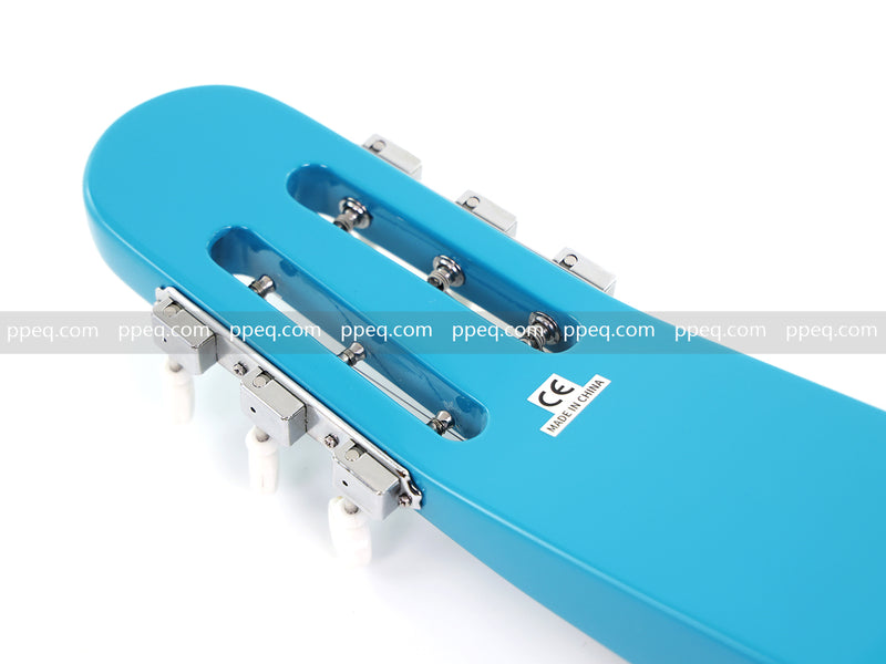 6-String Lap Steel Guitar with Gloss Bright Turquoise Finish (HY-2530)