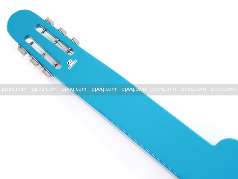 6-String Lap Steel Guitar with Gloss Bright Turquoise Finish (HY-2530)