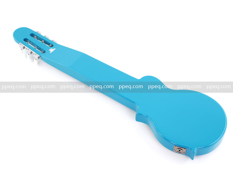 6-String Lap Steel Guitar with Gloss Bright Turquoise Finish (HY-2530)