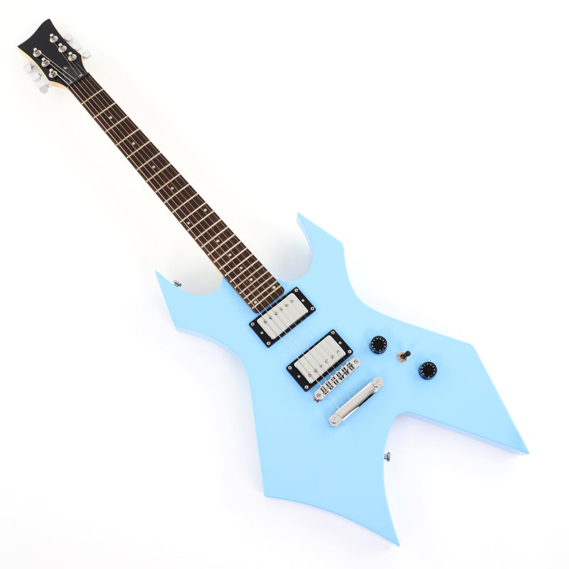 6-String Pastel Blue Gloss Finish Electric Guitar (HY-2501)