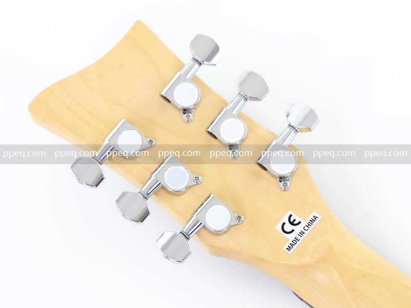 6-String Pastel Blue Gloss Finish Electric Guitar (HY-2501)