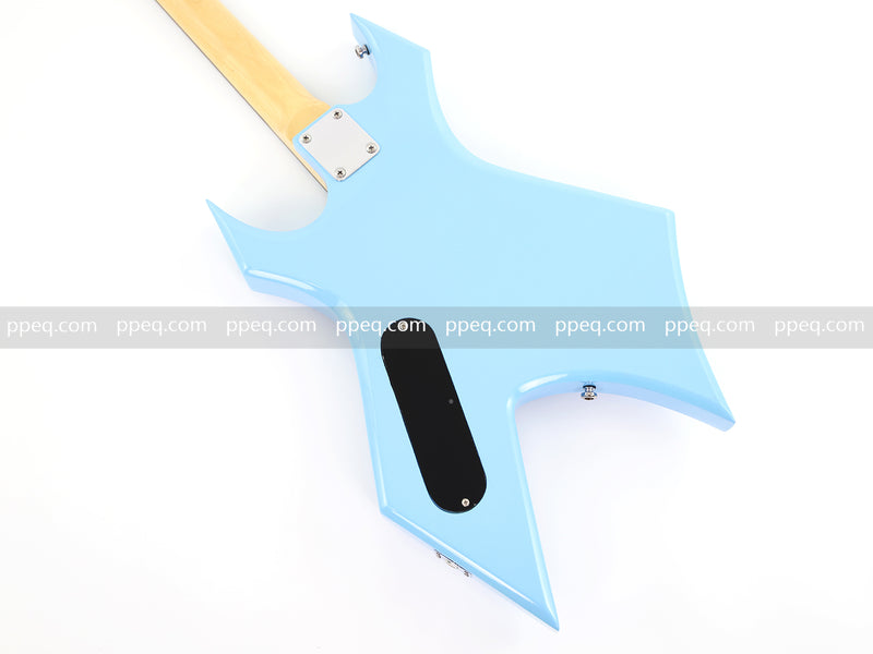 6-String Pastel Blue Gloss Finish Electric Guitar (HY-2501)