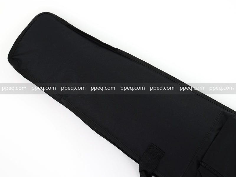 6-String Portable Short-Scale Electric Guitar with Black Glossy Finish (YMZ-265)