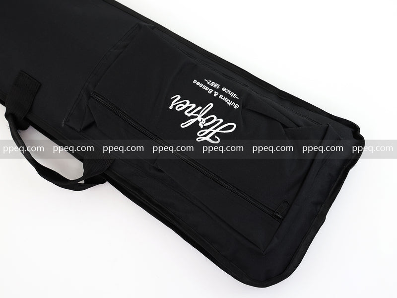 6-String Portable Short-Scale Electric Guitar with Black Glossy Finish (YMZ-265)