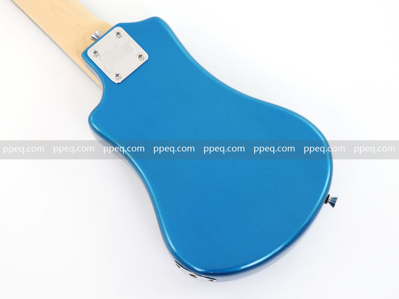 6-String Portable Short-Scale Electric Guitar with Metallic Finish (YMZ-263)