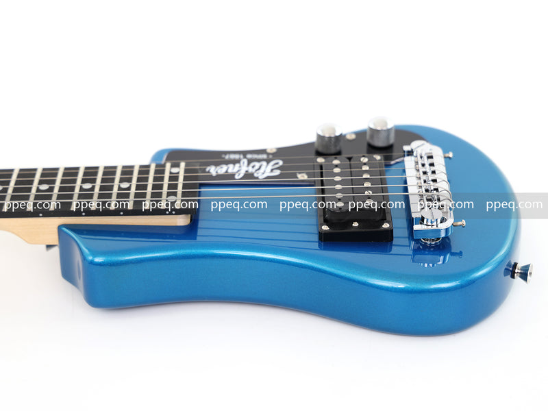 6-String Portable Short-Scale Electric Guitar with Metallic Finish (YMZ-263)