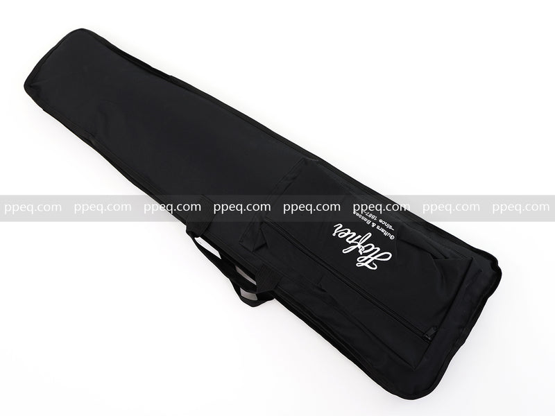 6-String Portable Short-Scale Electric Guitar with Metallic Finish (YMZ-263)