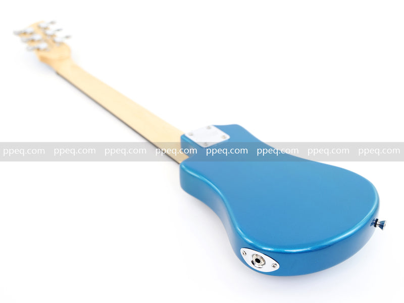 6-String Portable Short-Scale Electric Guitar with Metallic Finish (YMZ-263)